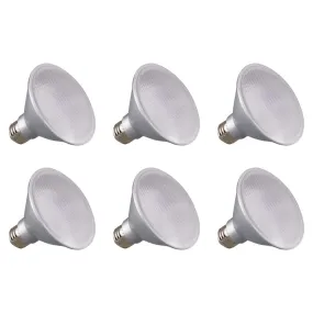 15W - PAR38 LED - 3000K - 60 deg. Beam Angle - Medium base - 120V - 6-Pack