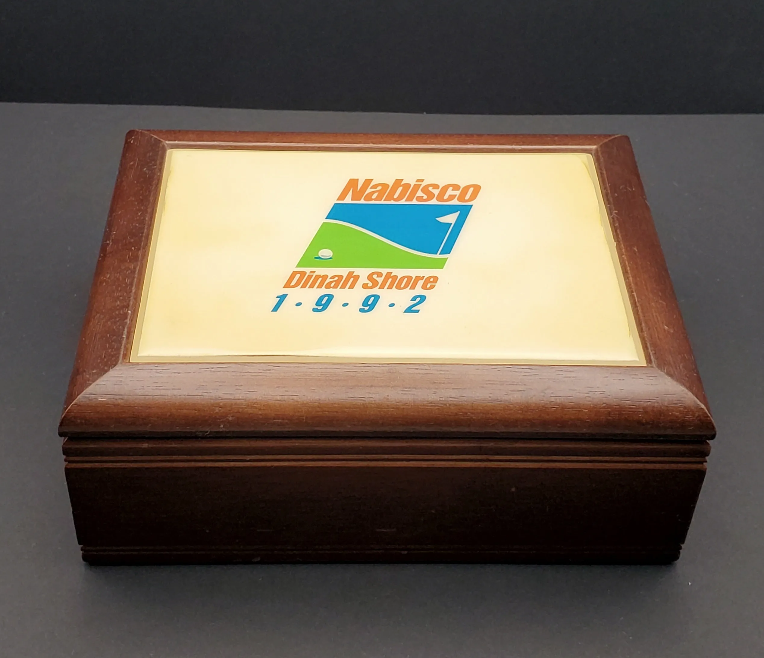 1992 Nabisco Dinah Shore Women's Golf Tournament Commemorative Wood Box