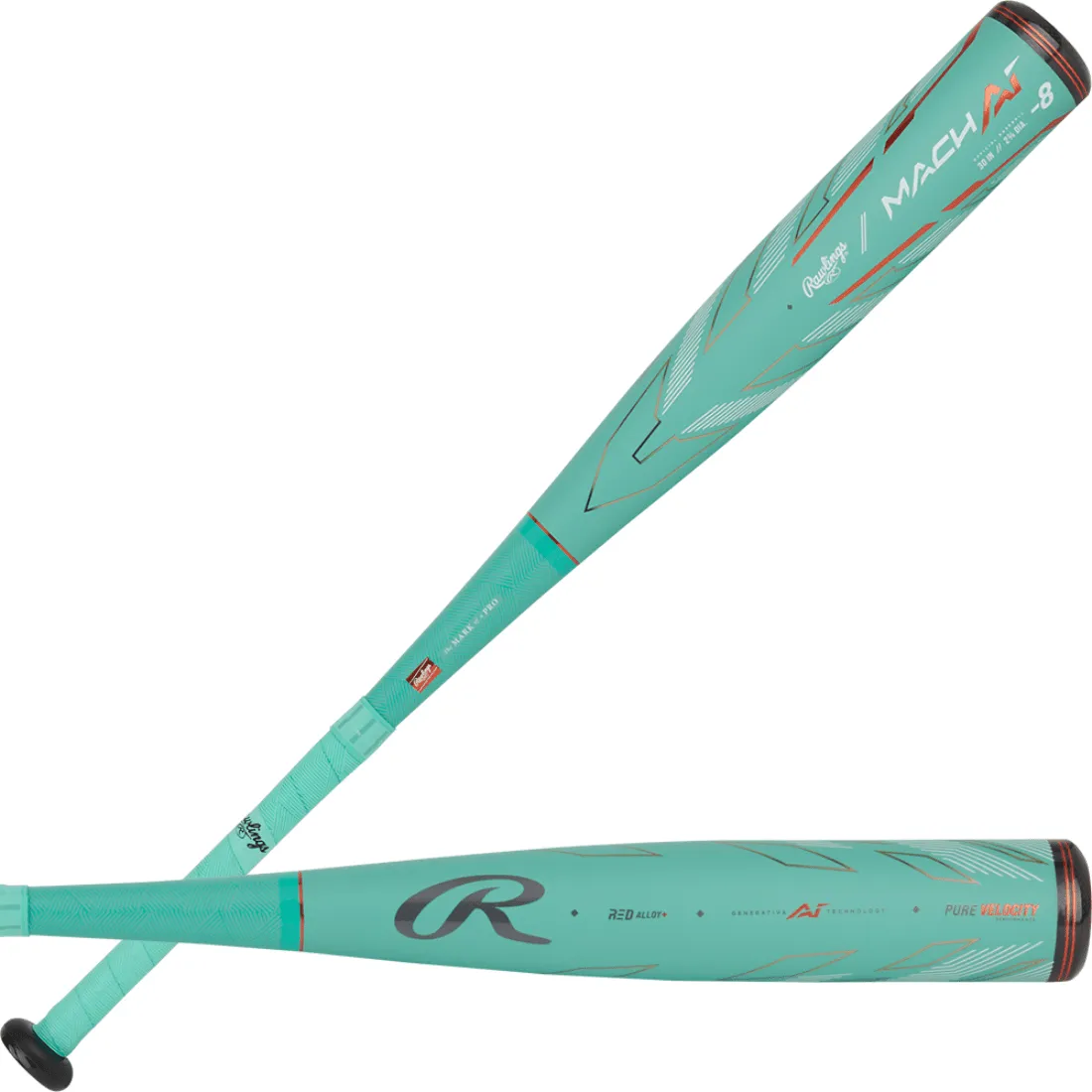 2024 Rawlings Mach AI 2 3/4" (-8) USSSA Baseball Bat: RUT4MC8