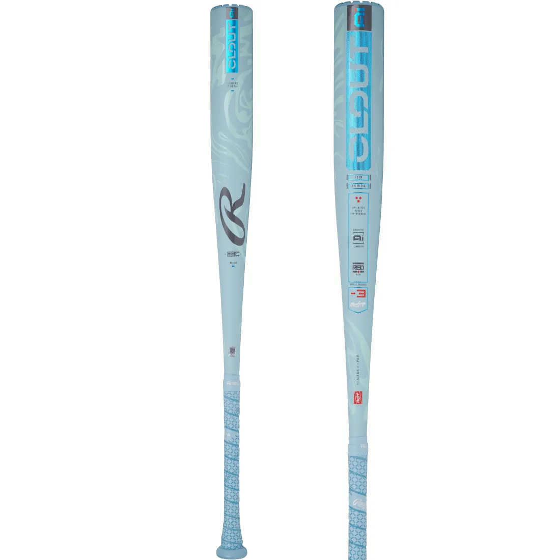 2025 Rawlings Clout AI (-3) BBCOR Baseball Bat: RBB5C3