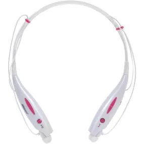 2BOOM HPBT500P Transporter Bluetooth Neckband Headphones with Microphone (Pink)