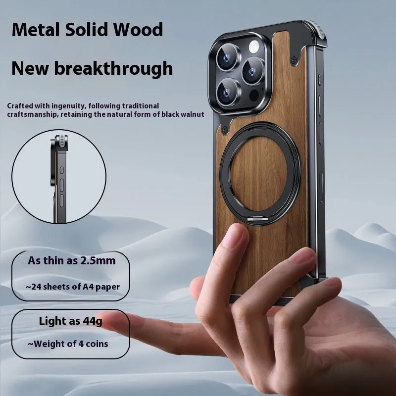 360° Rotating Bracket Metal iPhone Case