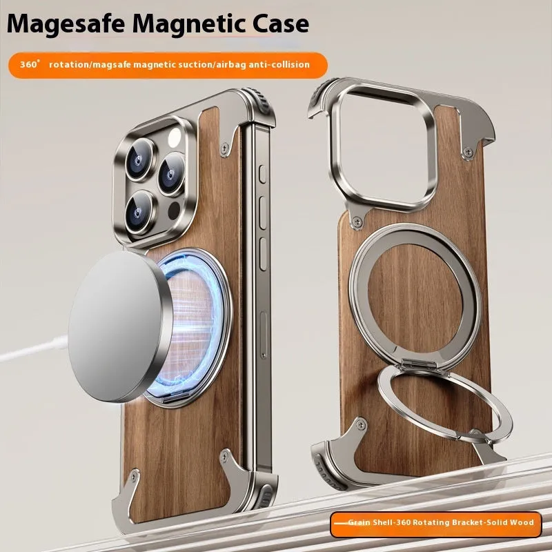 360° Rotating Bracket Metal iPhone Case