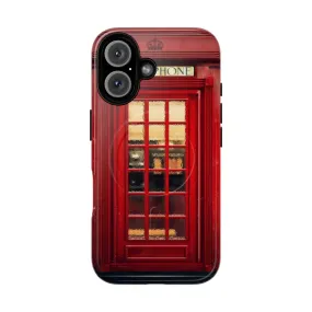 3D Magnetic Telephone Booth Phone Case