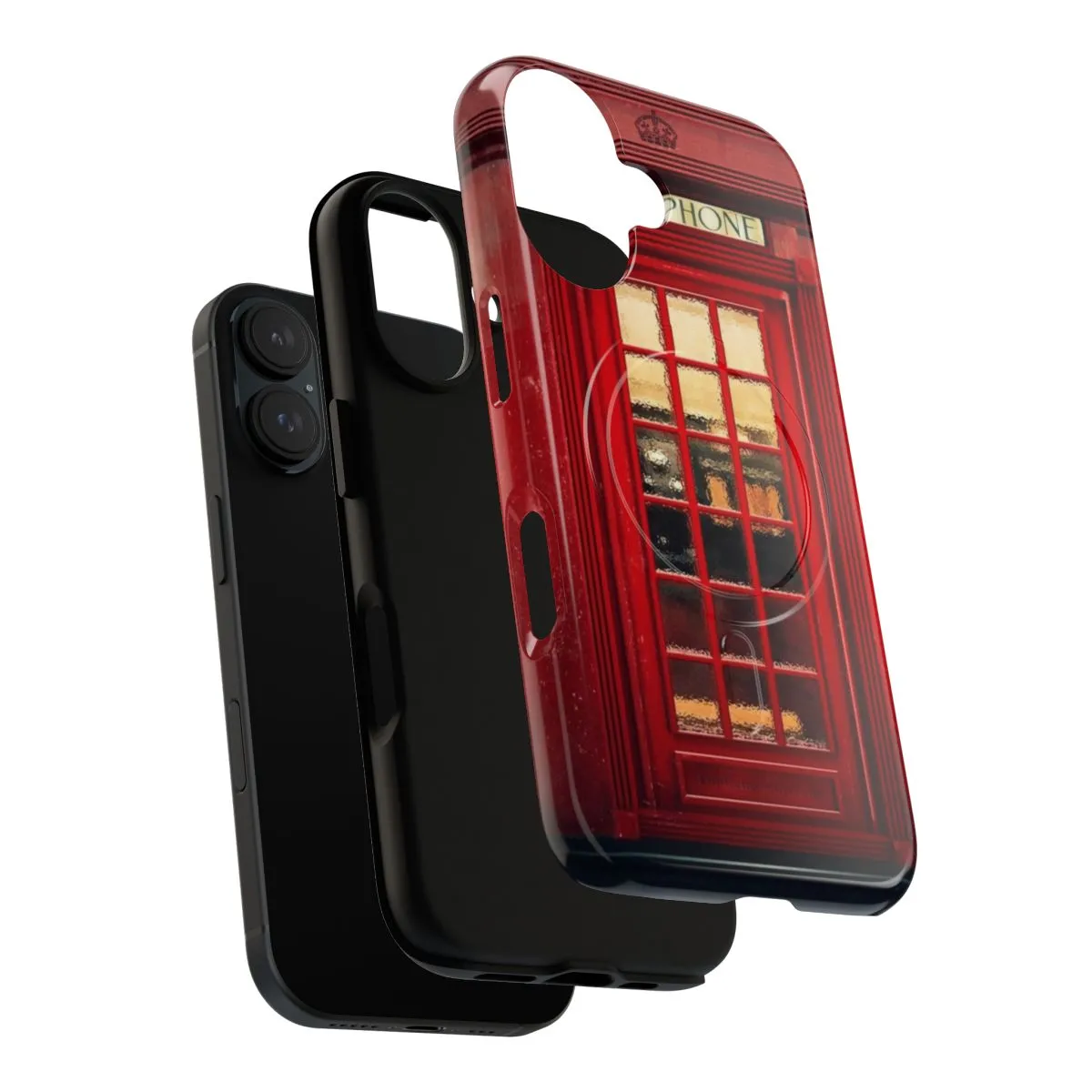 3D Magnetic Telephone Booth Phone Case