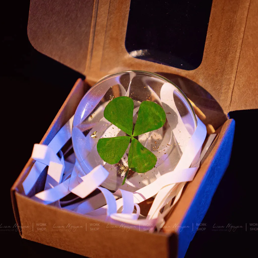 4 Leaf Clover Gift Box, Decorative, Bedroom, Handcrafted, For Gift