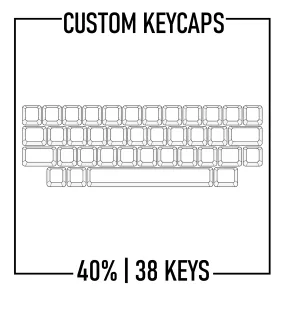 40% Keyboard Custom Keycaps ( ANSI | 38 Keys )