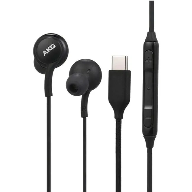 4XEM USB-C AKG Earphones with Mic and Volume Control (Black) 4XSAMEARAKGCB