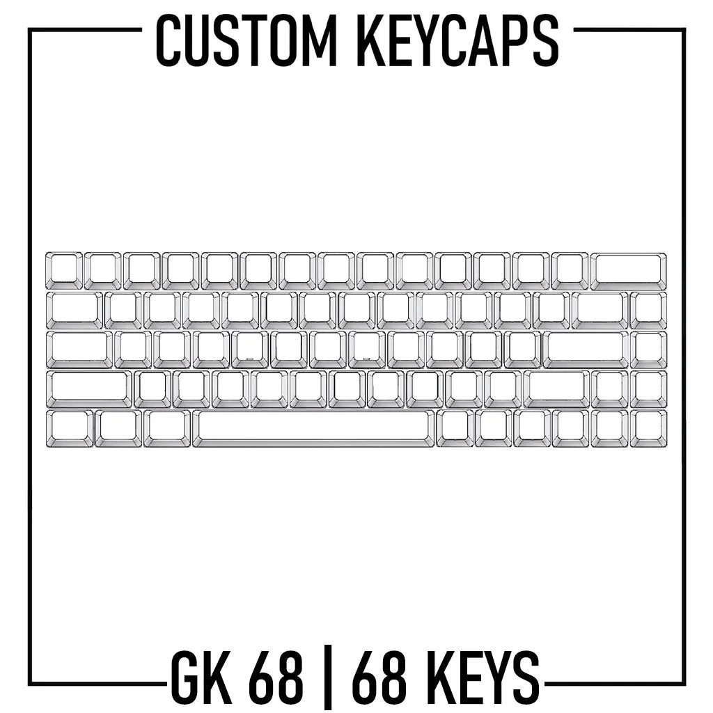 65% GK68 Custom Keycaps Set ( ANSI | 68 Keys )