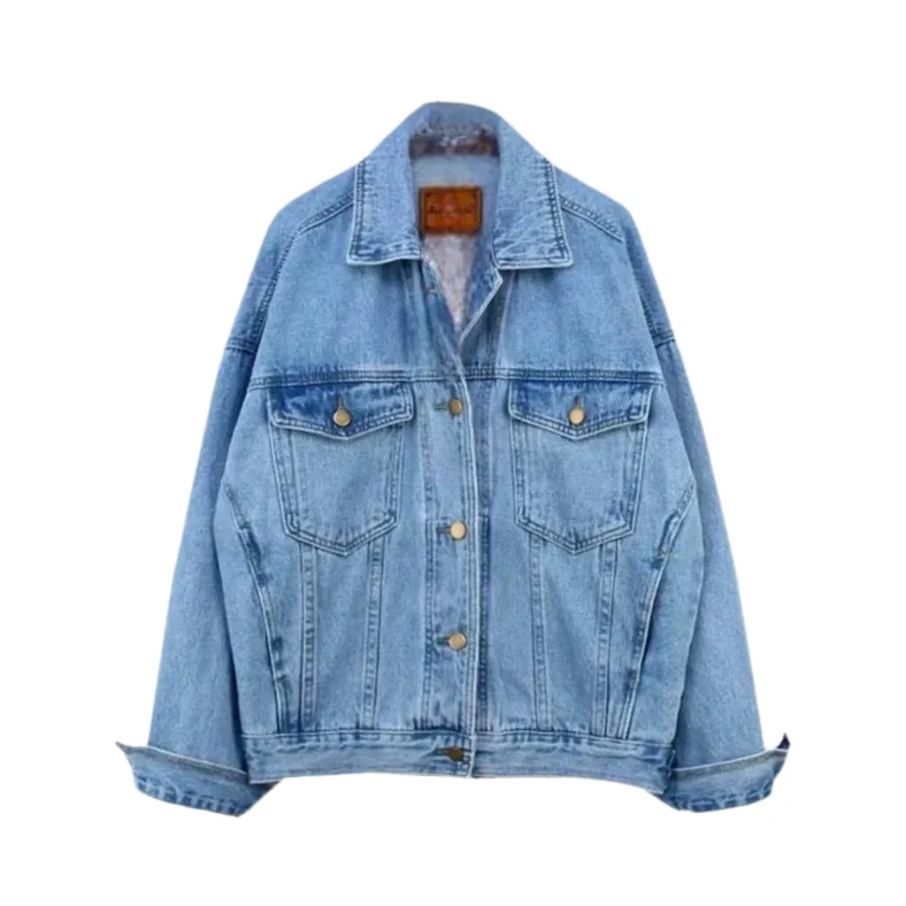 90s oversized denim jacket for women