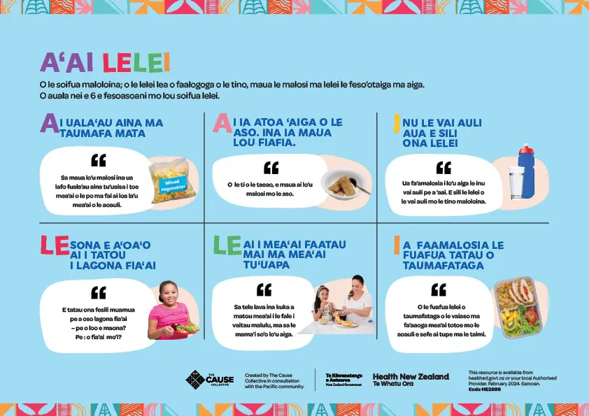 A'ai Lelei - eat well Samoan HE2686