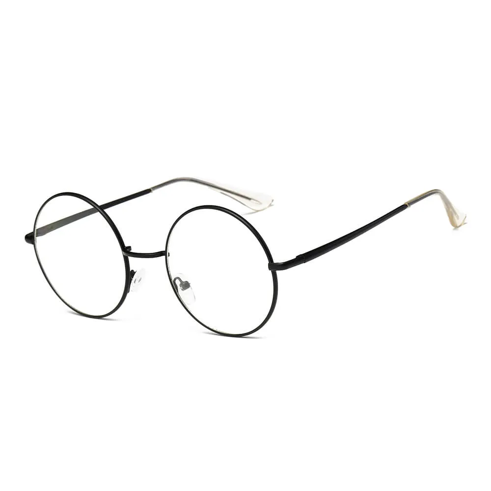 ABERDEEN | Round Clear Lens Metal Fashion Glasses Sunglasses Circle Eyewear