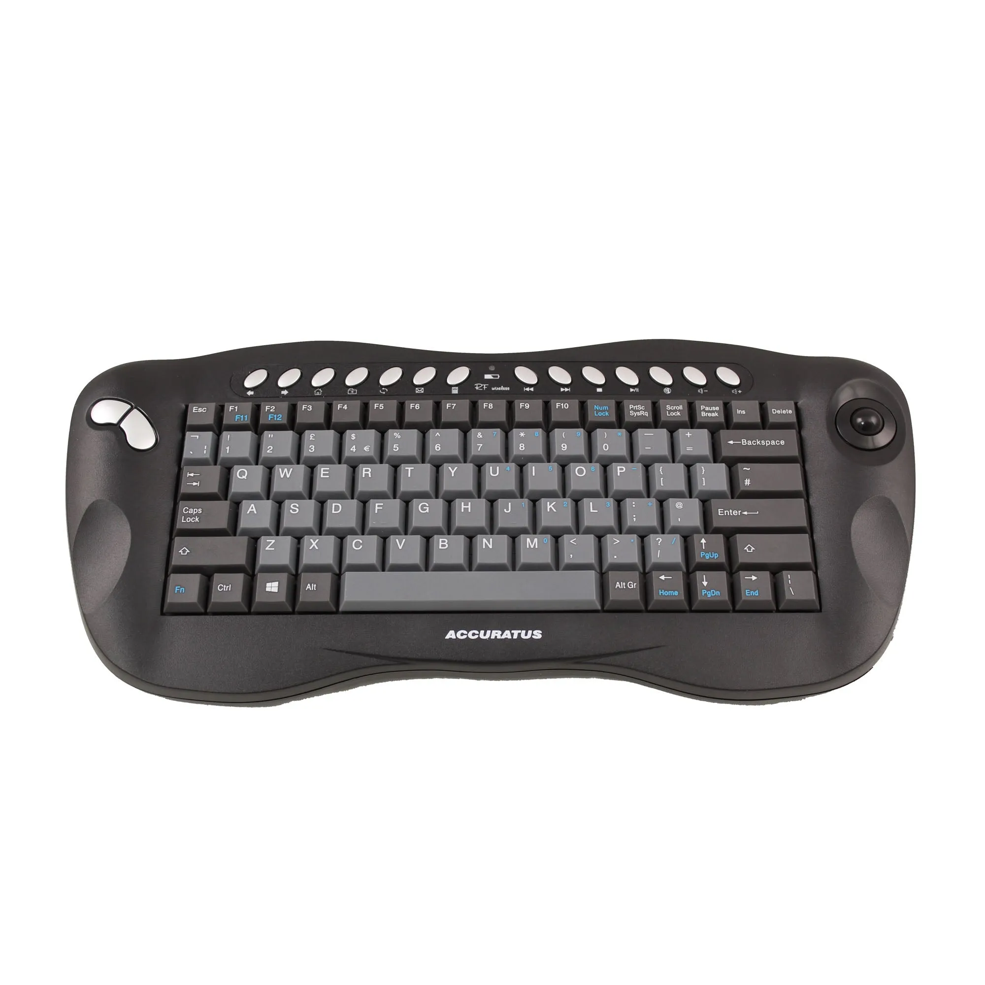 Accuratus Toughball Keyboard with Integrated Trackball