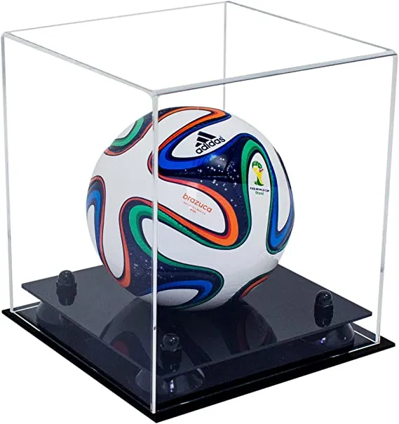 Acrylic Mini - Miniature (not Full Size) Soccer Ball Display Case - Clear (B03/A015)