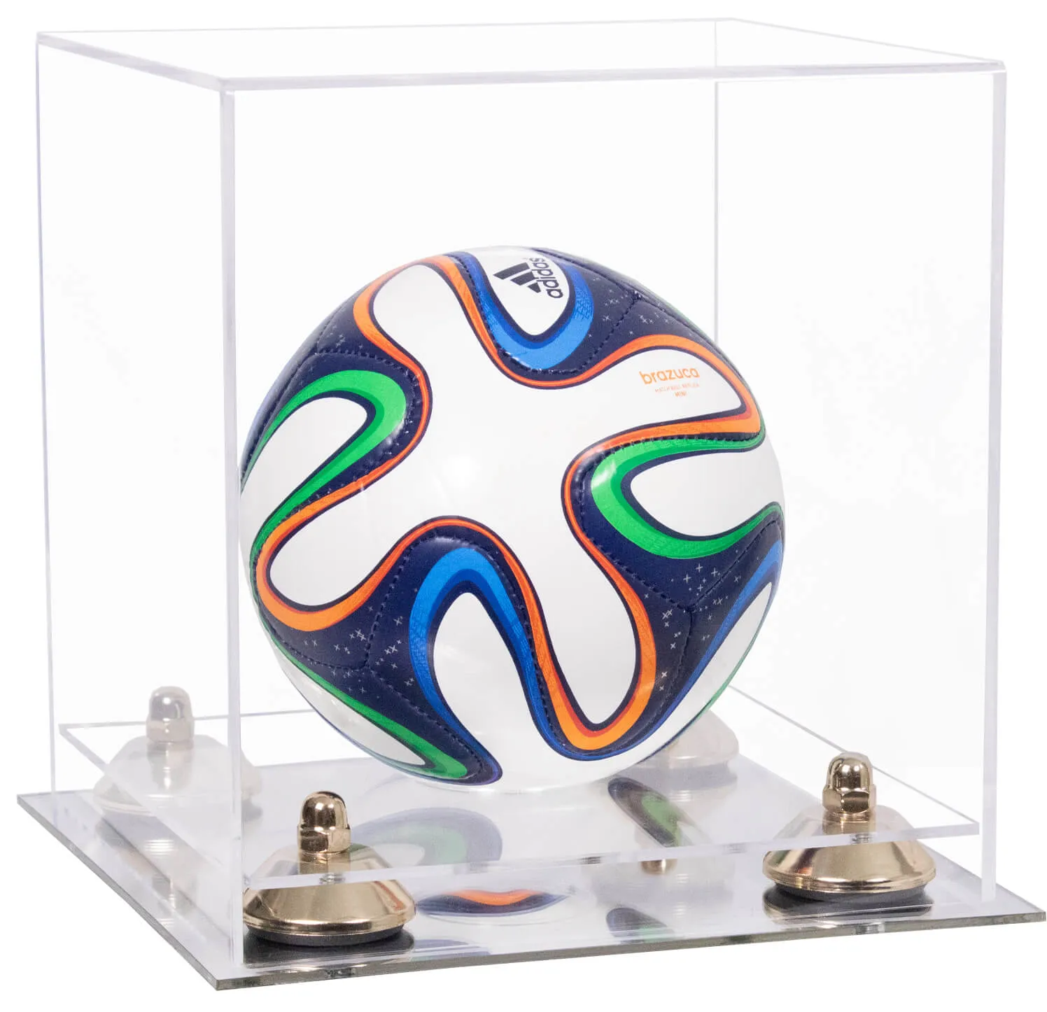 Acrylic Mini - Miniature (not Full Size) Soccer Ball Display Case - Clear (B03/A015)