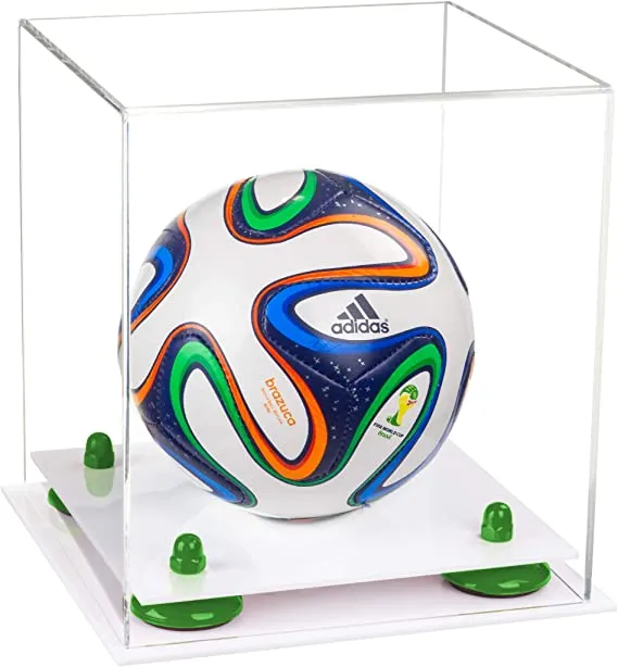 Acrylic Mini - Miniature (not Full Size) Soccer Ball Display Case - Clear (B03/A015)