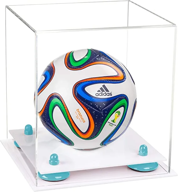 Acrylic Mini - Miniature (not Full Size) Soccer Ball Display Case - Clear (B03/A015)