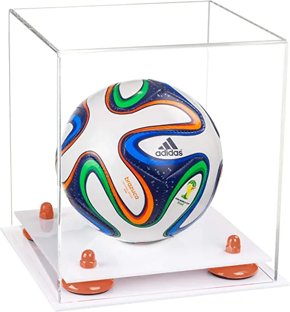 Acrylic Mini - Miniature (not Full Size) Soccer Ball Display Case - Clear (B03/A015)