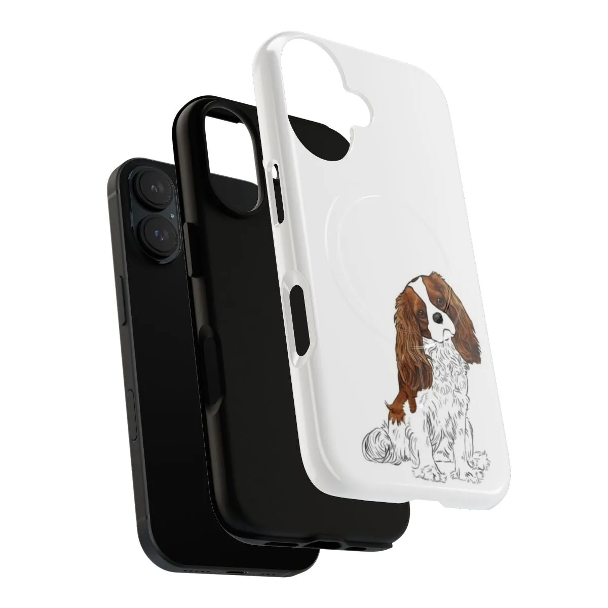 Adorable Blenheim Cavalier King Charles Spaniel Phone Case