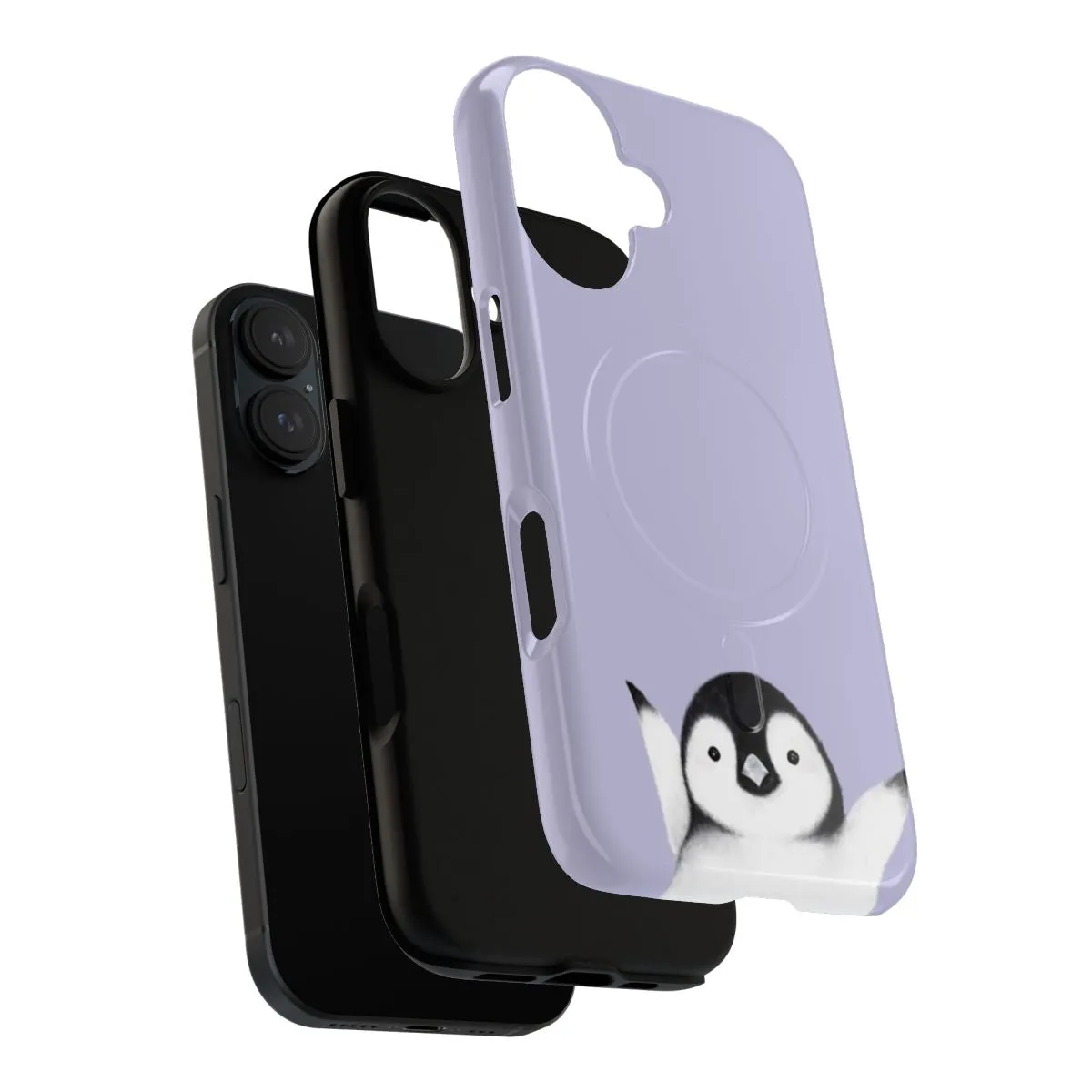 Adorable Pastel Penguin Magnetic Tough Phone Case