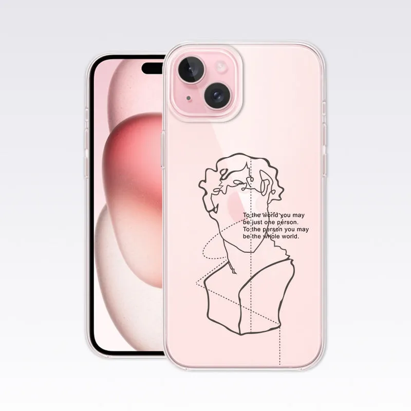 Aesthetic Face Clear Silicon Cover