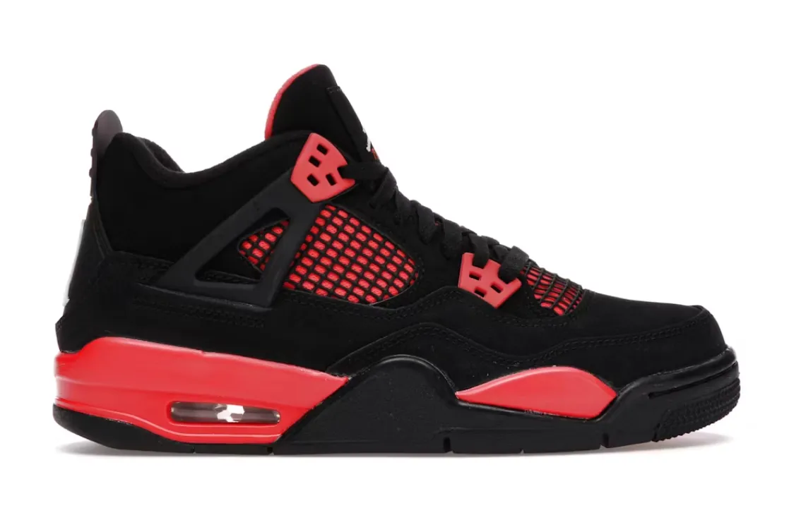 Ai rJordan 4 Retro Red Thunder (GS) (WORN/REP. BOX)