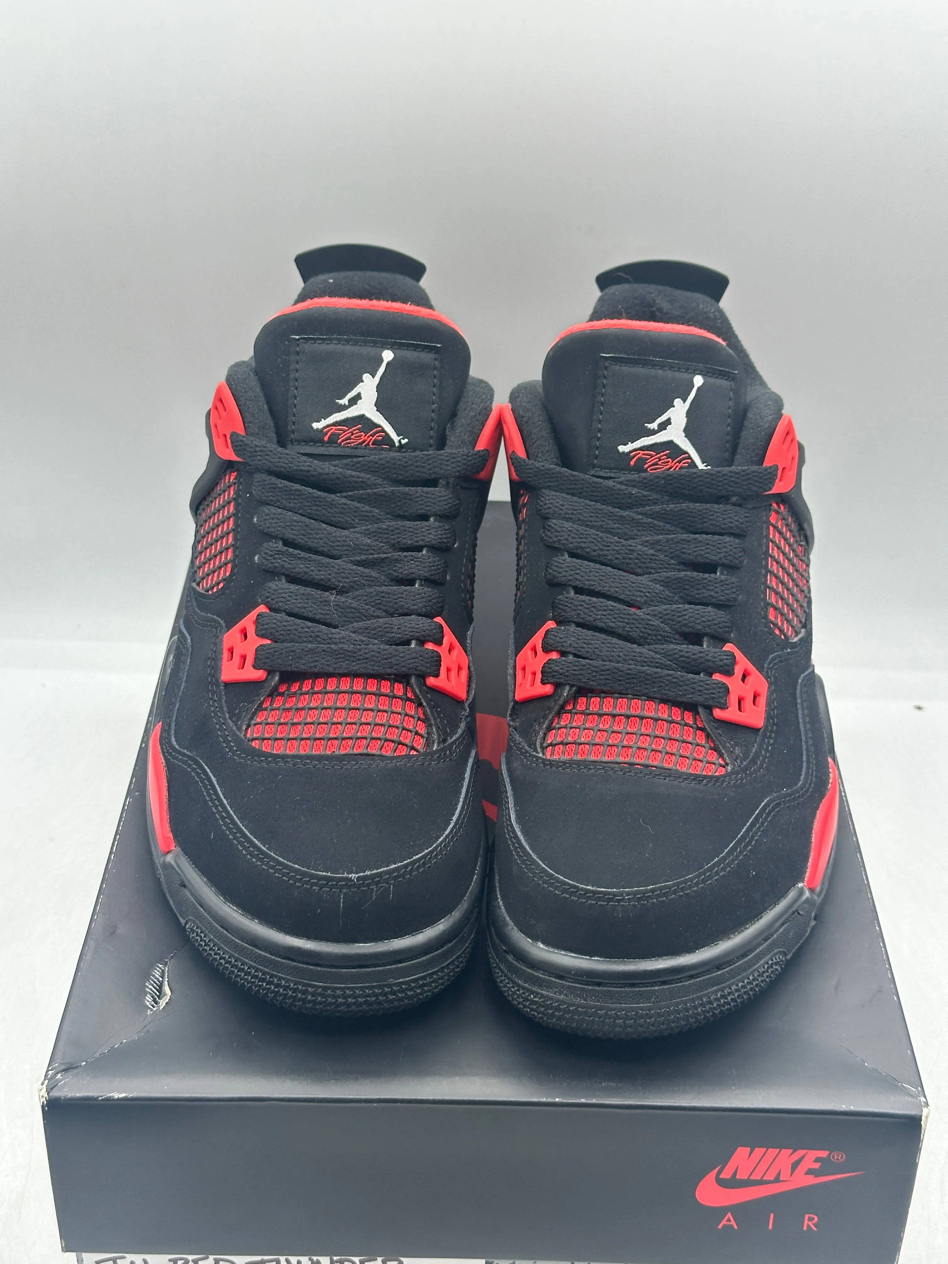 Ai rJordan 4 Retro Red Thunder (GS) (WORN/REP. BOX)