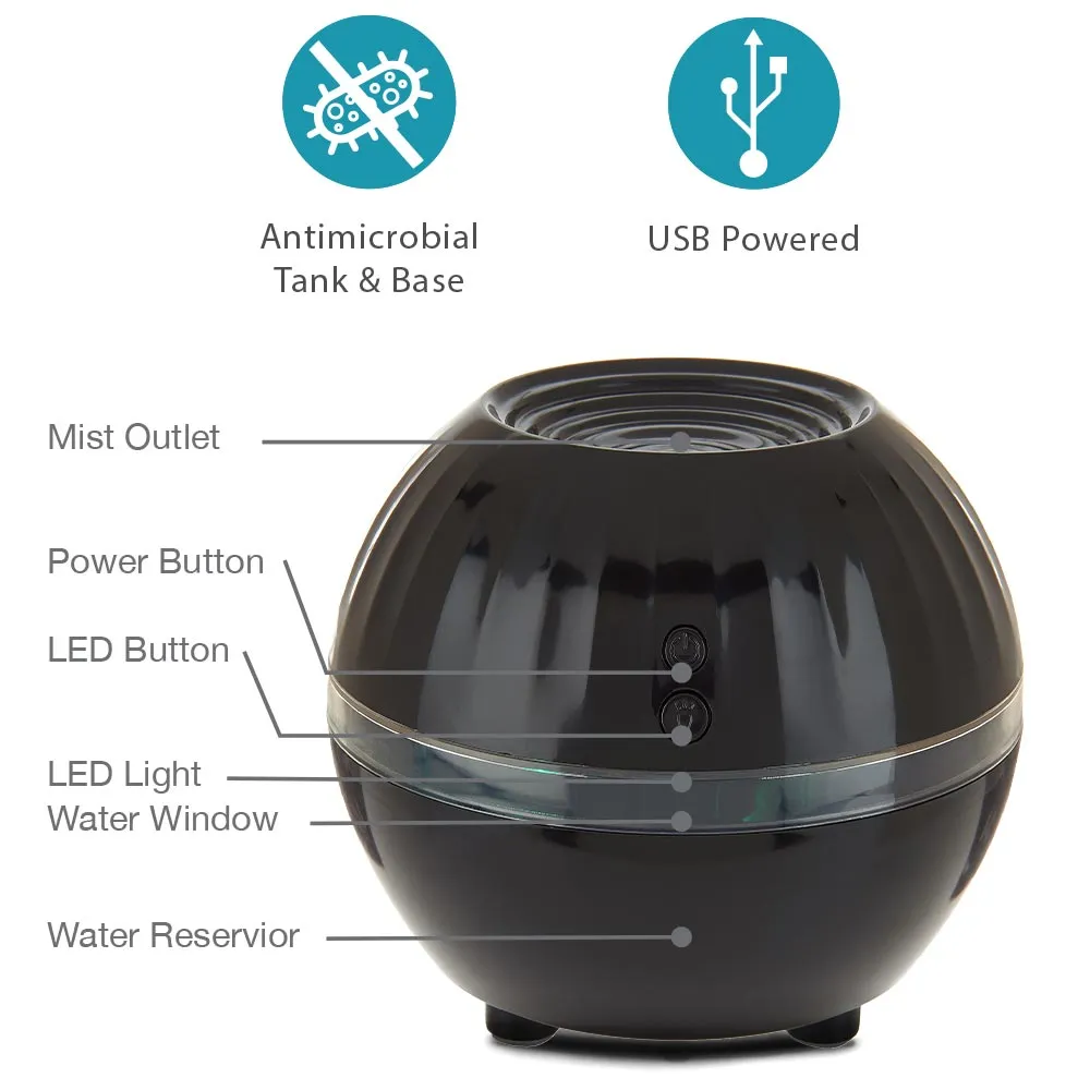 Air Innovations AI-100 Ultrasonic Cool Mist Personal Humidifier LED Mood Light