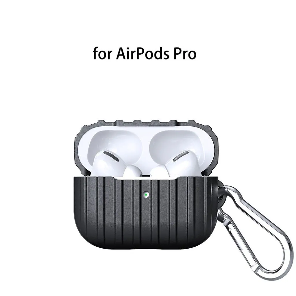 Airpods Pro  3D vertical strip style case - Black