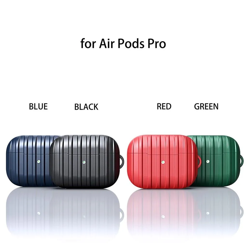 Airpods Pro  3D vertical strip style case - Black