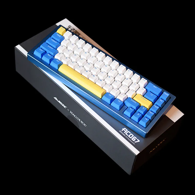 Ajazz AC067 Mountain Blue Gasket Mechanical Keyboard