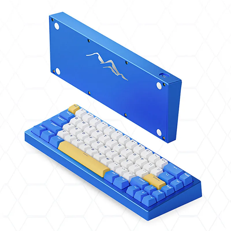 Ajazz AC067 Mountain Blue Gasket Mechanical Keyboard