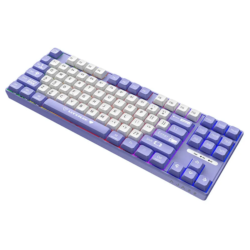 Ajazz AK870MC Rainbow Backlit Mechanical Keyboard