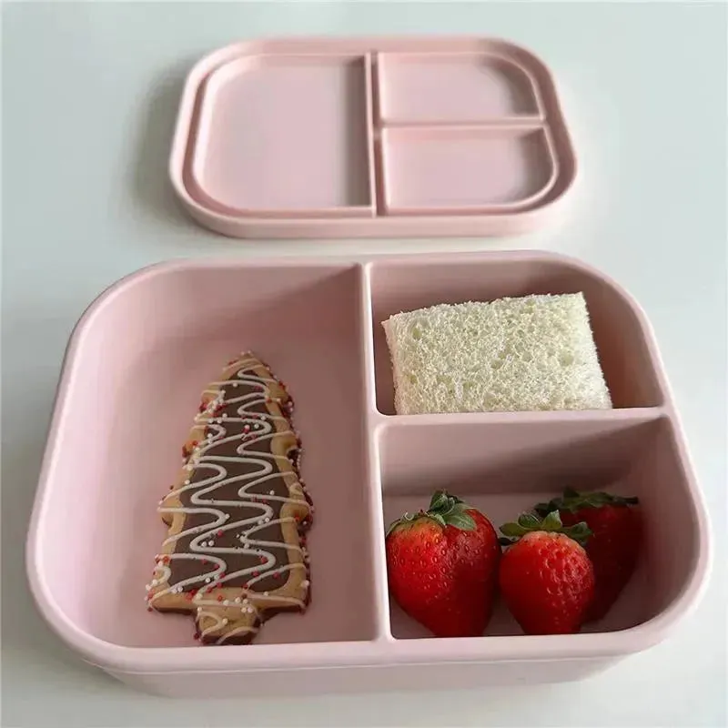 Ali   Oli - Leakproof Silicone Bento Box, Blush