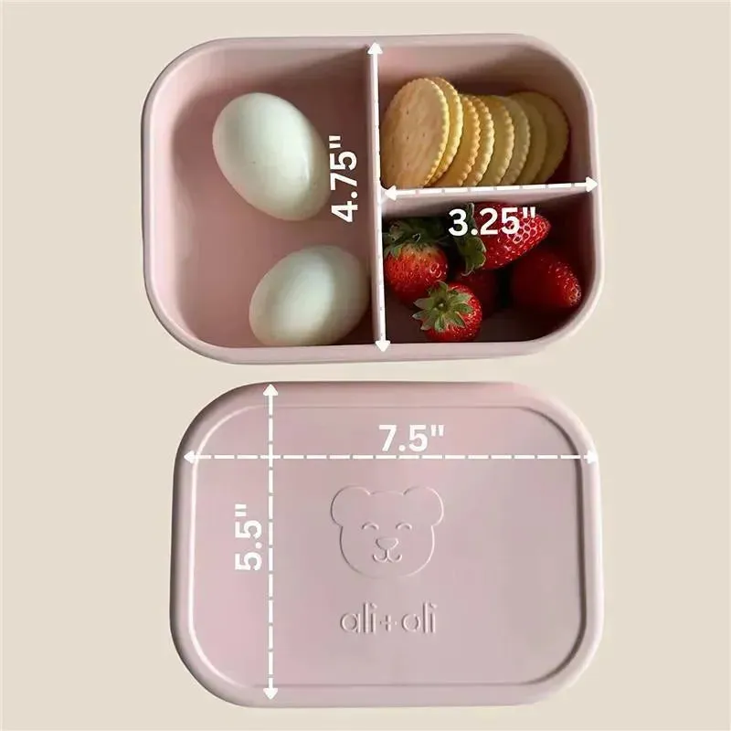 Ali   Oli - Leakproof Silicone Bento Box, Blush