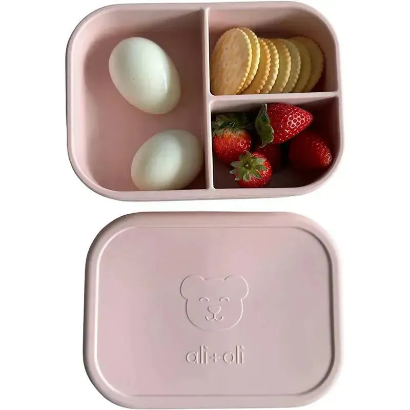 Ali   Oli - Leakproof Silicone Bento Box, Blush