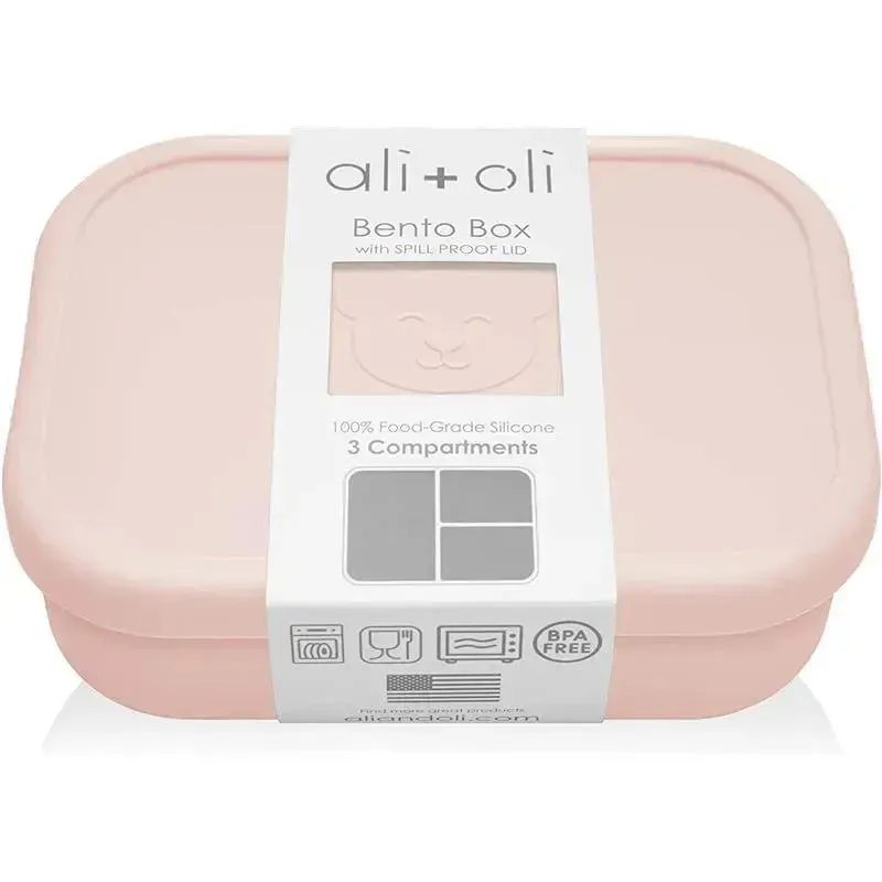 Ali   Oli - Leakproof Silicone Bento Box, Blush