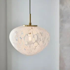 Amos Confetti Single Pendant Satin Brass