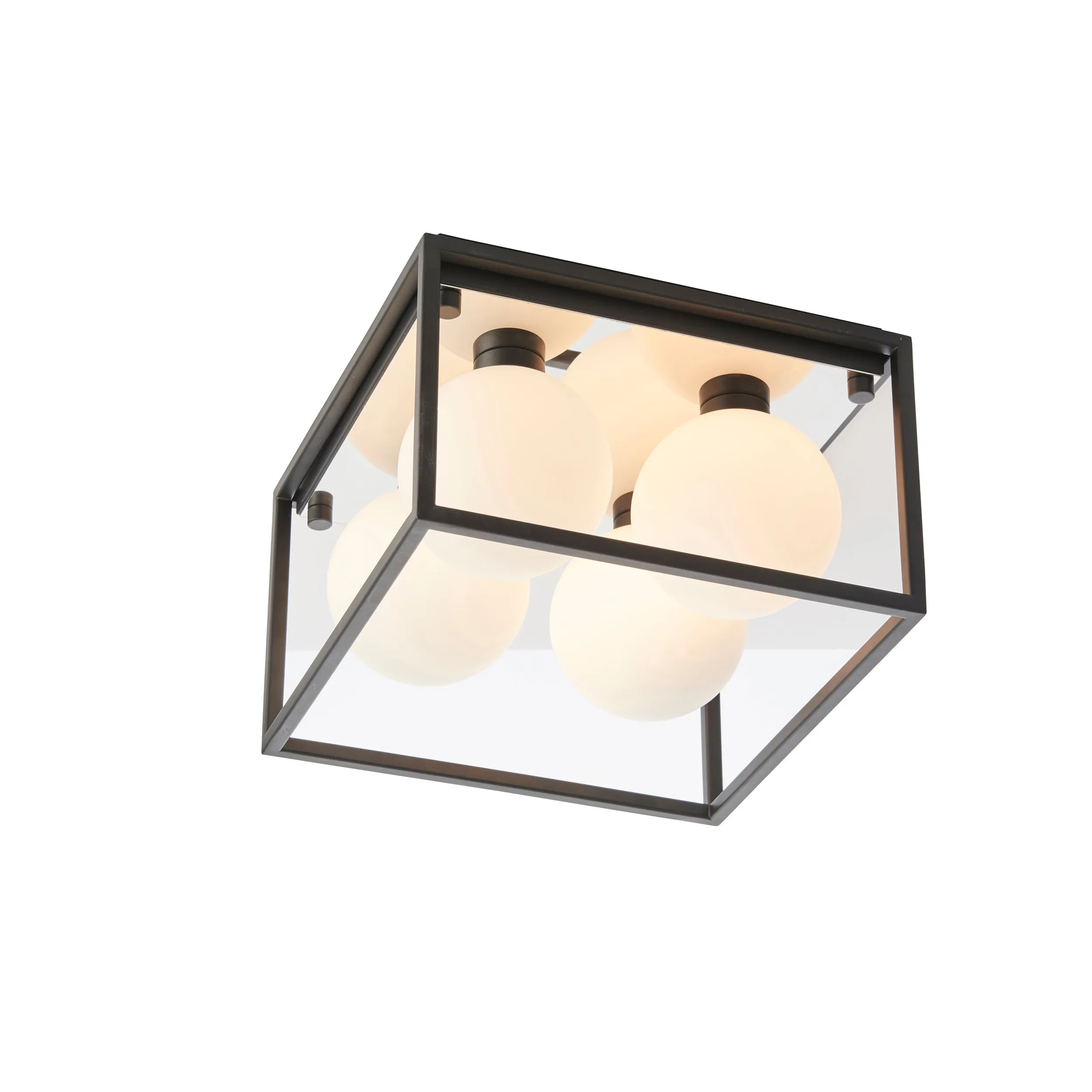 Amos Triton 4 Bathroom Ceiling Light Matt Black