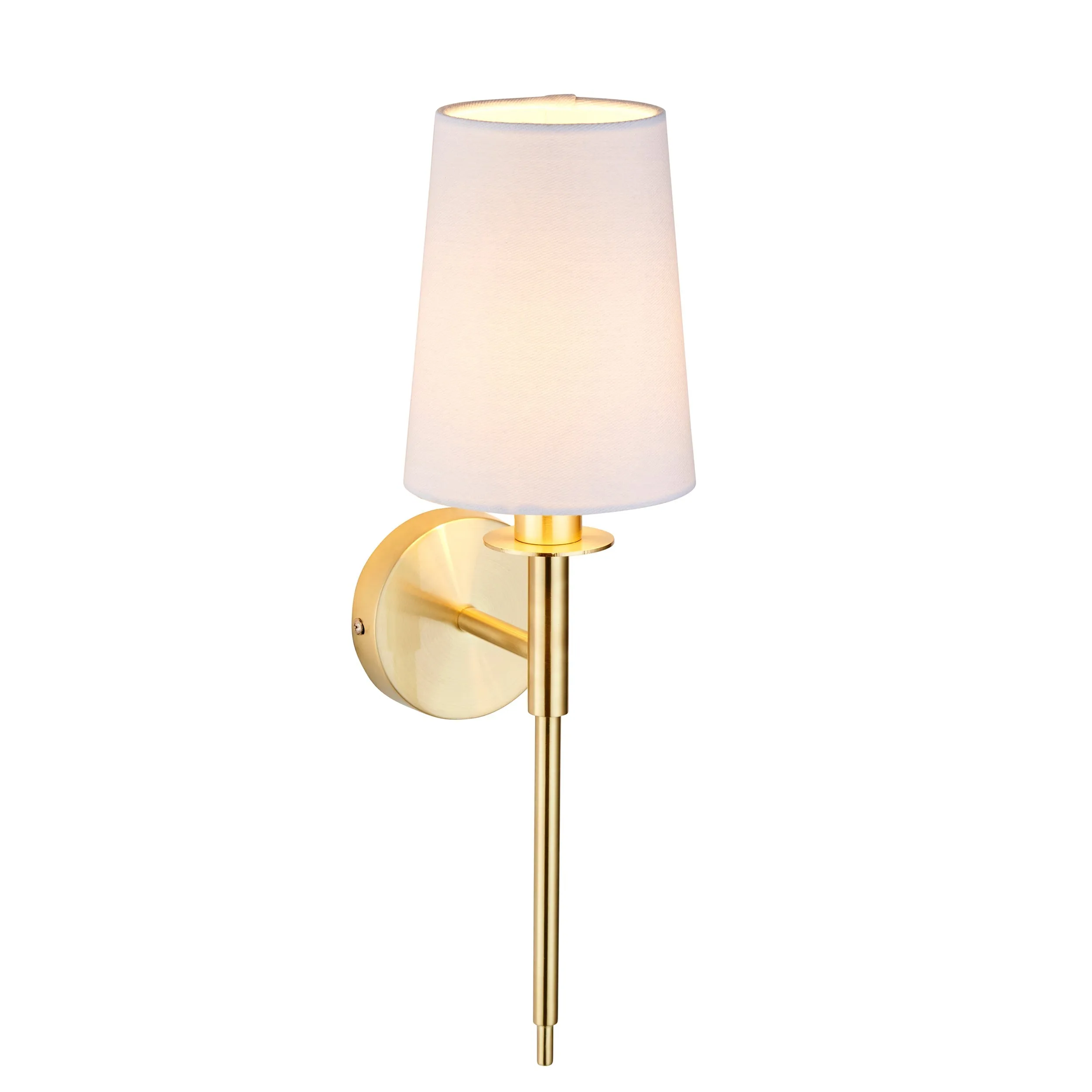 Amos Westminster Wall Light Satin Brass