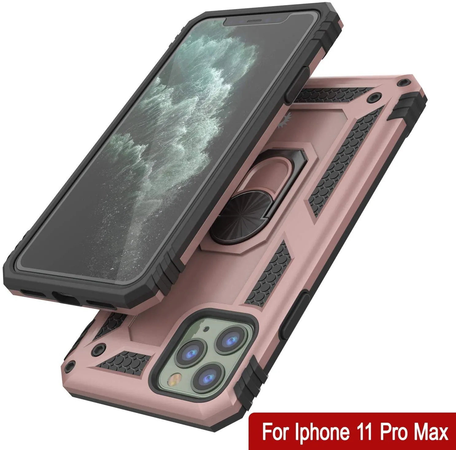 Apple iPhone 11 Pro  Punkcase ArmorShield Military Style Case Rose-Gold