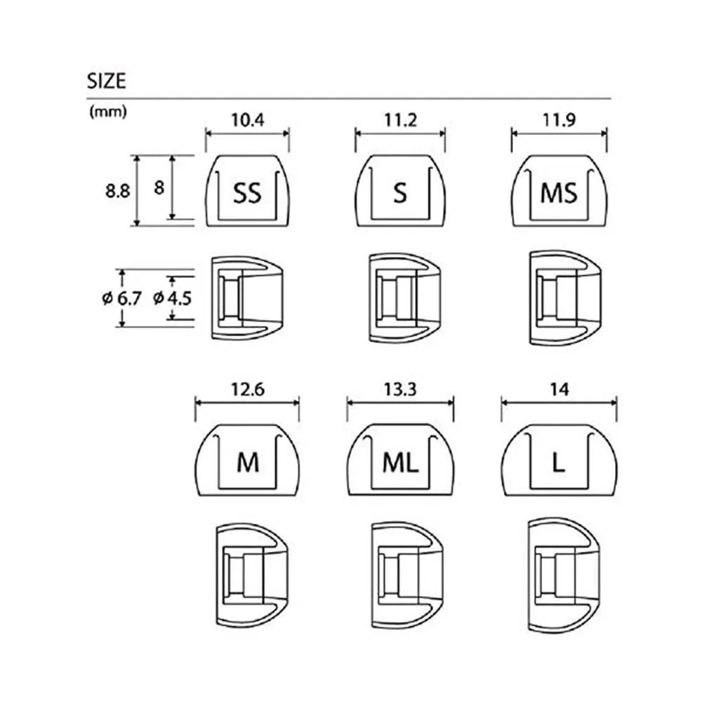 AZLA SednaEarfit Series Silicon Eartips