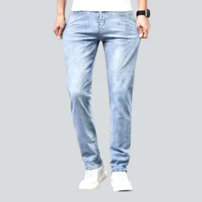 Back pocket embroidery casual jeans