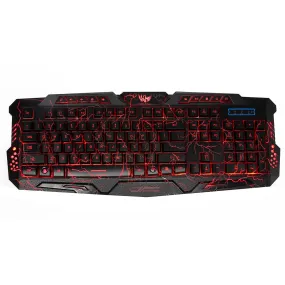 Backlit game crack keyboard