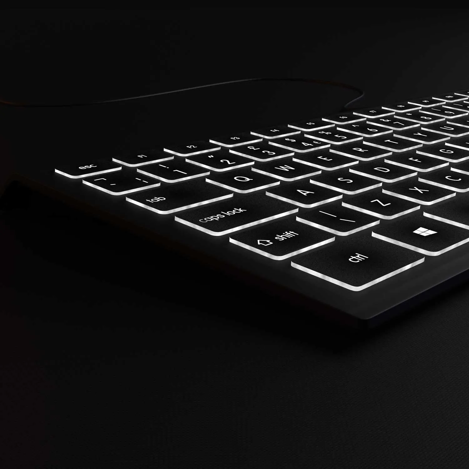 Backlit PC Keyboard - Standard Keyboard