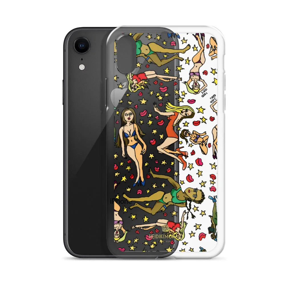 Bad Girl's iPhone Case, Graphic Cartoon Art Fun Colorful Artistic Phone Case-Made in USA/EU/MX