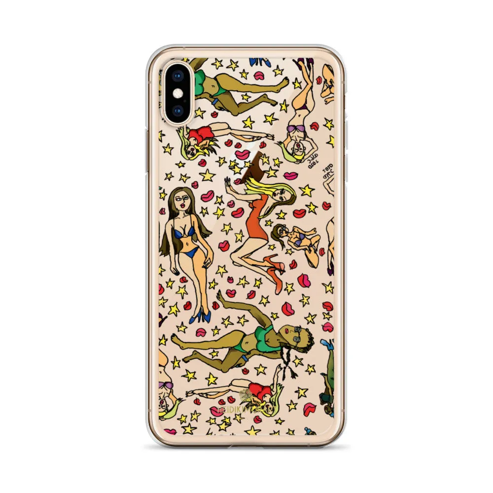 Bad Girl's iPhone Case, Graphic Cartoon Art Fun Colorful Artistic Phone Case-Made in USA/EU/MX