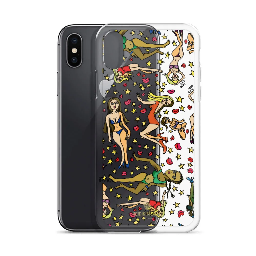 Bad Girl's iPhone Case, Graphic Cartoon Art Fun Colorful Artistic Phone Case-Made in USA/EU/MX