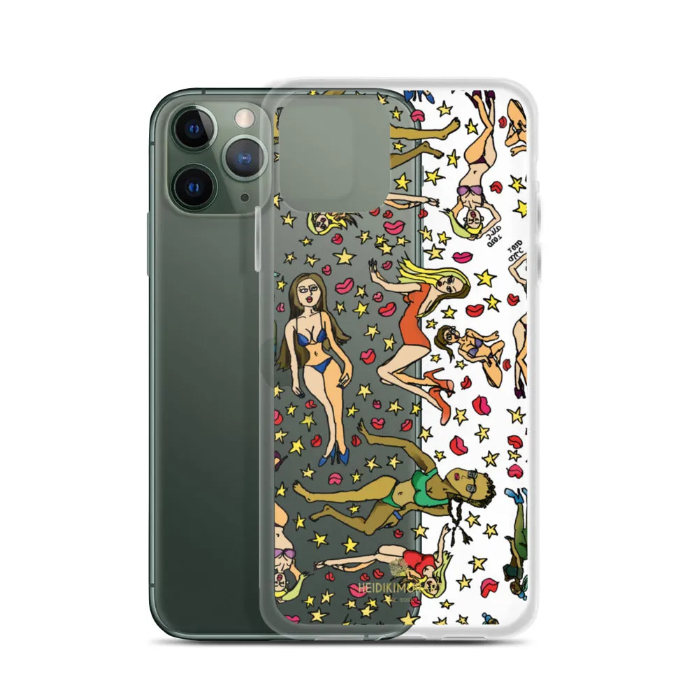 Bad Girl's iPhone Case, Graphic Cartoon Art Fun Colorful Artistic Phone Case-Made in USA/EU/MX