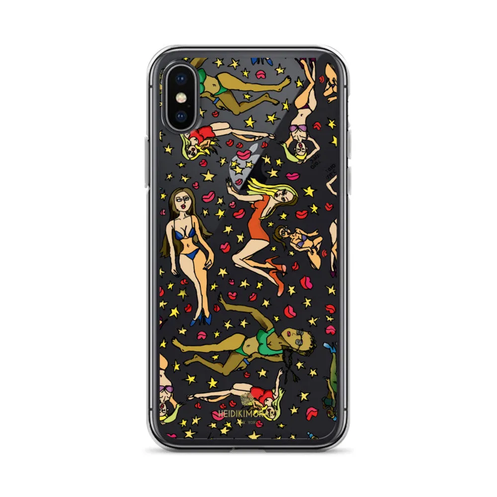 Bad Girl's iPhone Case, Graphic Cartoon Art Fun Colorful Artistic Phone Case-Made in USA/EU/MX